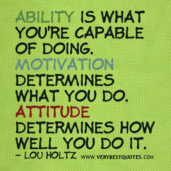 Quotes About Attitude And Effort. QuotesGram