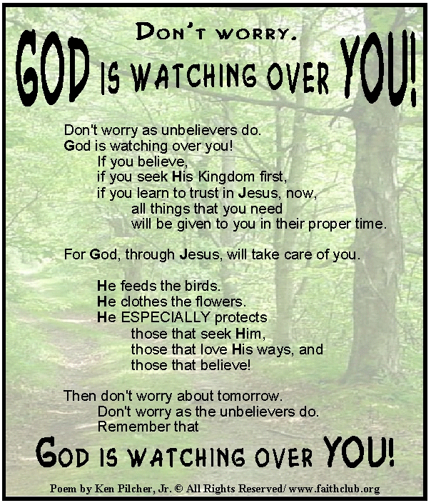 God Watch Over Me Quotes. QuotesGram